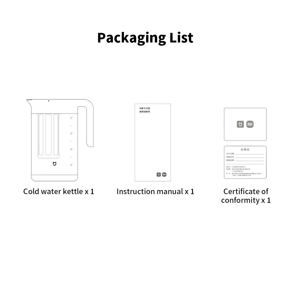 Xiaomi Mijia Large Capacity Cold Water Kettle Iced Beverage Dispenser Refrigerator Cold Juice Drink High Quality Storage Tank