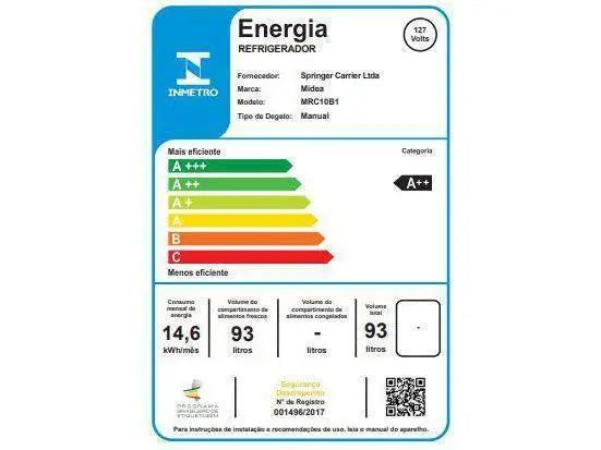 Midea 93L White-110V Frigobar