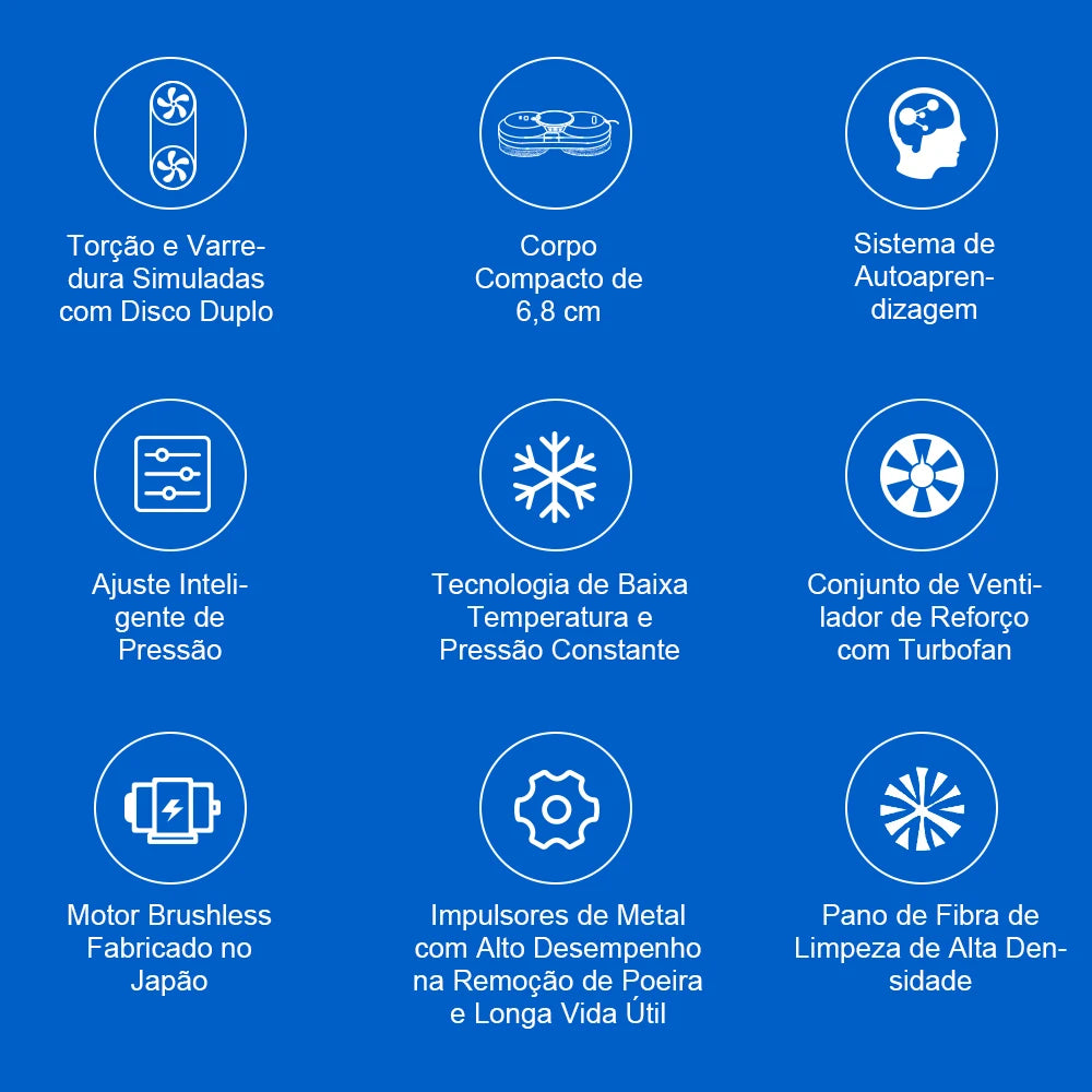 Window Cleaning Robot Liectroux HCR-10 Water Spraying Ultrathin Robot Window Cleaner, Auto Electric Glass Wet Mop, Smart Memory