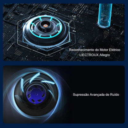 Window Cleaning Robot Liectroux HCR-10 Water Spraying Ultrathin Robot Window Cleaner, Auto Electric Glass Wet Mop, Smart Memory