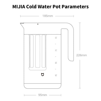 Xiaomi Mijia Large Capacity Cold Water Kettle Iced Beverage Dispenser Refrigerator Cold Juice Drink High Quality Storage Tank