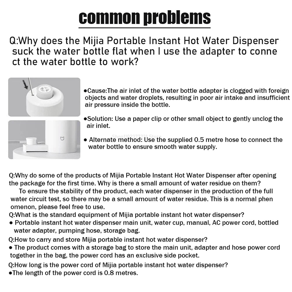 Xiaomi Mijia Portable Instant Hot Water Dispenser Office Home Desktop Electric Kettle Thermostat Portable Water Pump Fast heatin