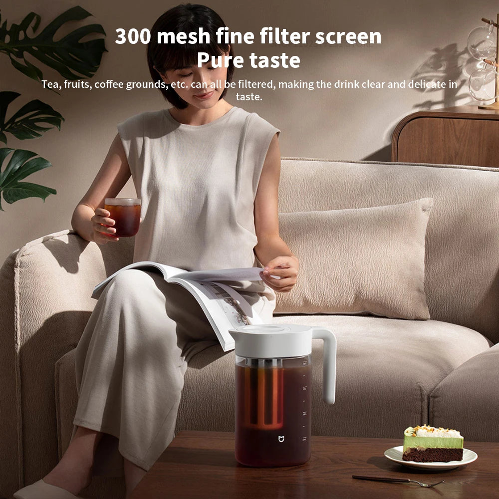 Xiaomi Mijia Large Capacity Cold Water Kettle Iced Beverage Dispenser Refrigerator Cold Juice Drink High Quality Storage Tank