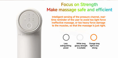 XIAOMI Mijia Mini Fascia Gun 3 Portable Muscle Massage Gun 12kg Thrust Brushless Silent Motor 3 Massager Heads Relax Body