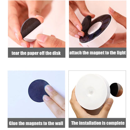 XIAOMI Night Light With Motion Sensor Rechargeable USB Solar Lamp LED Wireless For Kitchen Cabinet Bedroom Bedside Toilet Decor