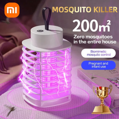 Xiaomi USB Rechargeable Mosquito Killer Lamp Portable Electric Fly Trap Insectkiller Lamp Outdoor Mute Anti Mosquito Lamp Insect