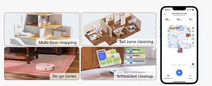 dreame L10s Ultra Robot Vacuum, Auto Mop Cleaning and Drying, Self-Refilling and Self-Emptying, 5300Pa, AI Navigation,Alexa