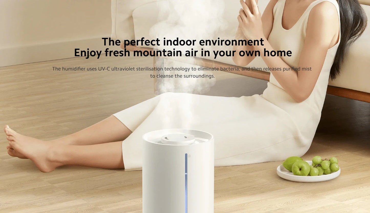 XIAOMI MIJIA Smart Antibacterial Humidifier 2 For Home 4.5L UVC 99.9% Sterilization Air Humidifier Aroma Essential Oils Diffuser