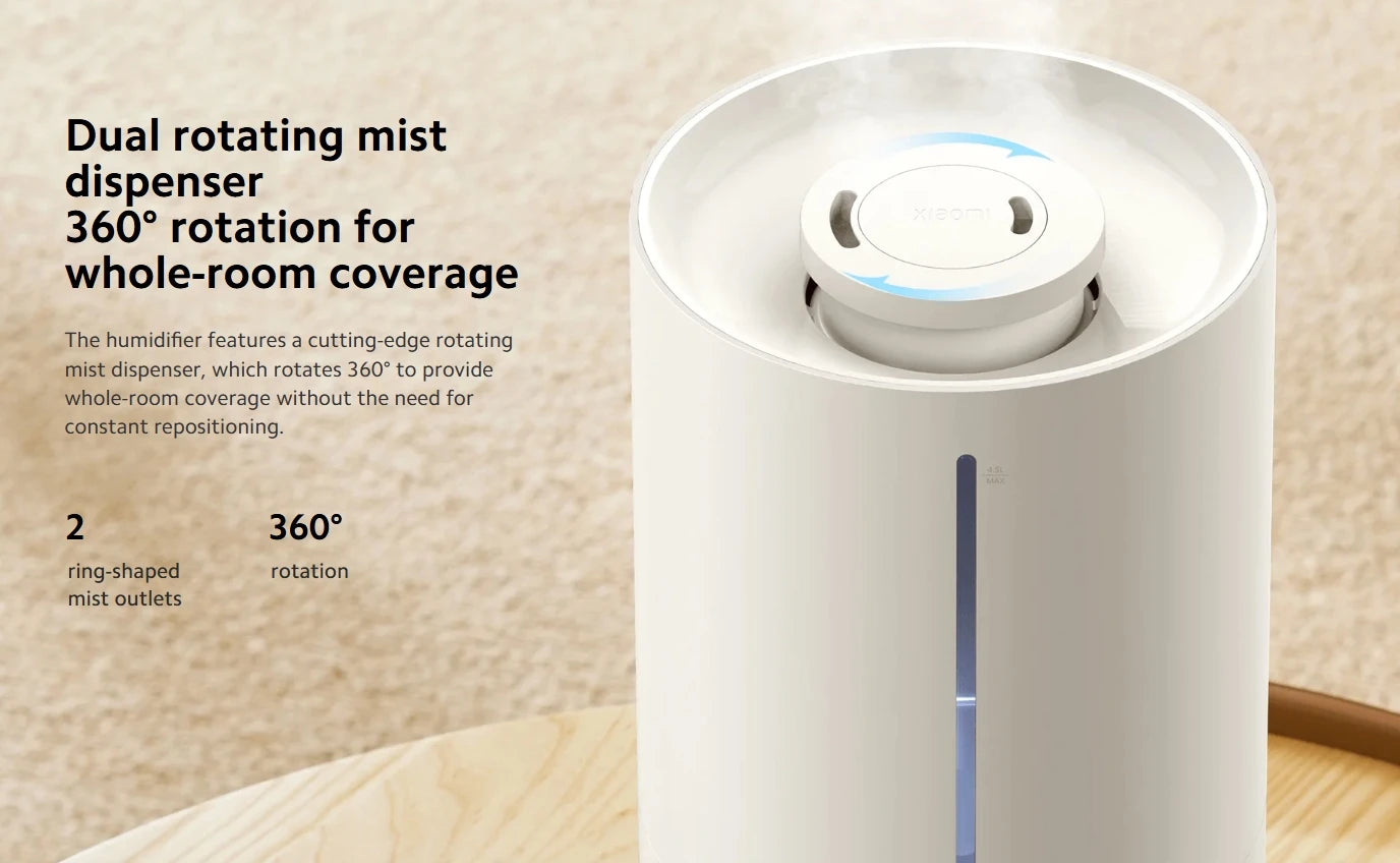 XIAOMI MIJIA Smart Antibacterial Humidifier 2 For Home 4.5L UVC 99.9% Sterilization Air Humidifier Aroma Essential Oils Diffuser