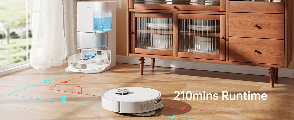 dreame L10s Ultra Robot Vacuum, Auto Mop Cleaning and Drying, Self-Refilling and Self-Emptying, 5300Pa, AI Navigation,Alexa