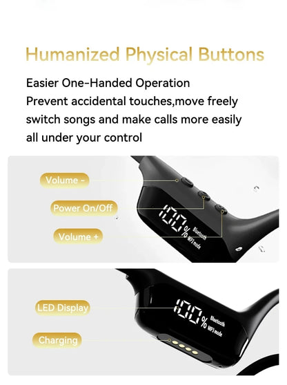 For Xiaomi 1543248 Mijia Bone Earphones Bluetooth 5.4 Sports Wireless Headphones Ear Hook Waterproof Headset for Running Driving