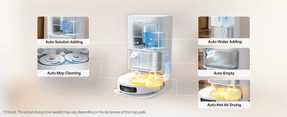 dreame L10s Ultra Robot Vacuum, Auto Mop Cleaning and Drying, Self-Refilling and Self-Emptying, 5300Pa, AI Navigation,Alexa