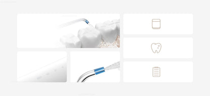 Xiaomi Mijia Portable Oral Irrigator,4 Mode 200ML Rechargeable Flossers IPX7 Waterproof Portable Cordless Teeth Cleaning Machine