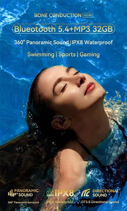 For Xiaomi 1543248 Mijia Bone Earphones Bluetooth 5.4 Sports Wireless Headphones Ear Hook Waterproof Headset for Running Driving