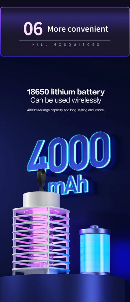 Xiaomi USB Rechargeable Mosquito Killer Lamp Portable Electric Fly Trap Insectkiller Lamp Outdoor Mute Anti Mosquito Lamp Insect