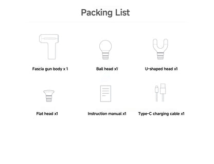 XIAOMI Mijia Mini Fascia Gun 3 Portable Muscle Massage Gun 12kg Thrust Brushless Silent Motor 3 Massager Heads Relax Body