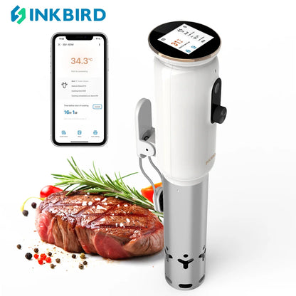 INKBIRD WiFi Sous Vide Machine ISV-101W 1000W Sous Vide Cooker 3D Water Circulation Heating with App Preset Menus For Cooking