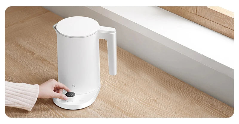 XIAOMI MIJIA Thermostatic Electric Kettles 2 Pro,Tea Kettle for Hot Water, Coffee & Tea,1.7L,With Auto Shut-Off,220V,CN Version