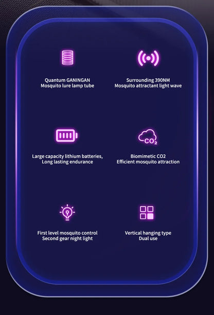 Xiaomi USB Rechargeable Mosquito Killer Lamp Portable Electric Fly Trap Insectkiller Lamp Outdoor Mute Anti Mosquito Lamp Insect