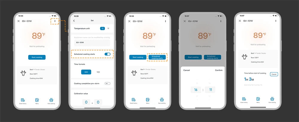 INKBIRD WiFi Sous Vide Machine ISV-101W 1000W Sous Vide Cooker 3D Water Circulation Heating with App Preset Menus For Cooking