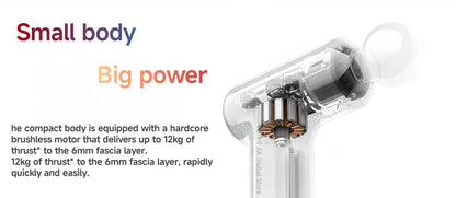 XIAOMI Mijia Mini Fascia Gun 3 Portable Muscle Massage Gun 12kg Thrust Brushless Silent Motor 3 Massager Heads Relax Body