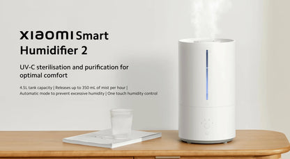 XIAOMI MIJIA Smart Antibacterial Humidifier 2 For Home 4.5L UVC 99.9% Sterilization Air Humidifier Aroma Essential Oils Diffuser