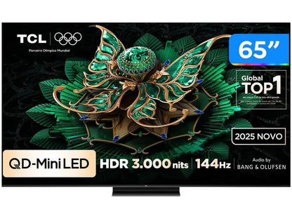 Smart TV 65 TCL 4K UHD MiniLED 65C7K 144Hz Google TV MiniLED AiPQ Pro Google Assistant 4 HDMI