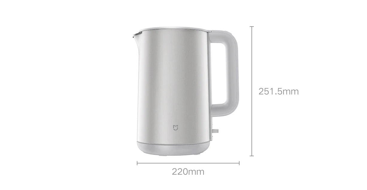 XIAOMI MIJIA Electric Kettle S1,1800W High Power,4 Safety Protection,Electric Pot Kettle 220V,1.7L High Capacity,Easy Cleaning
