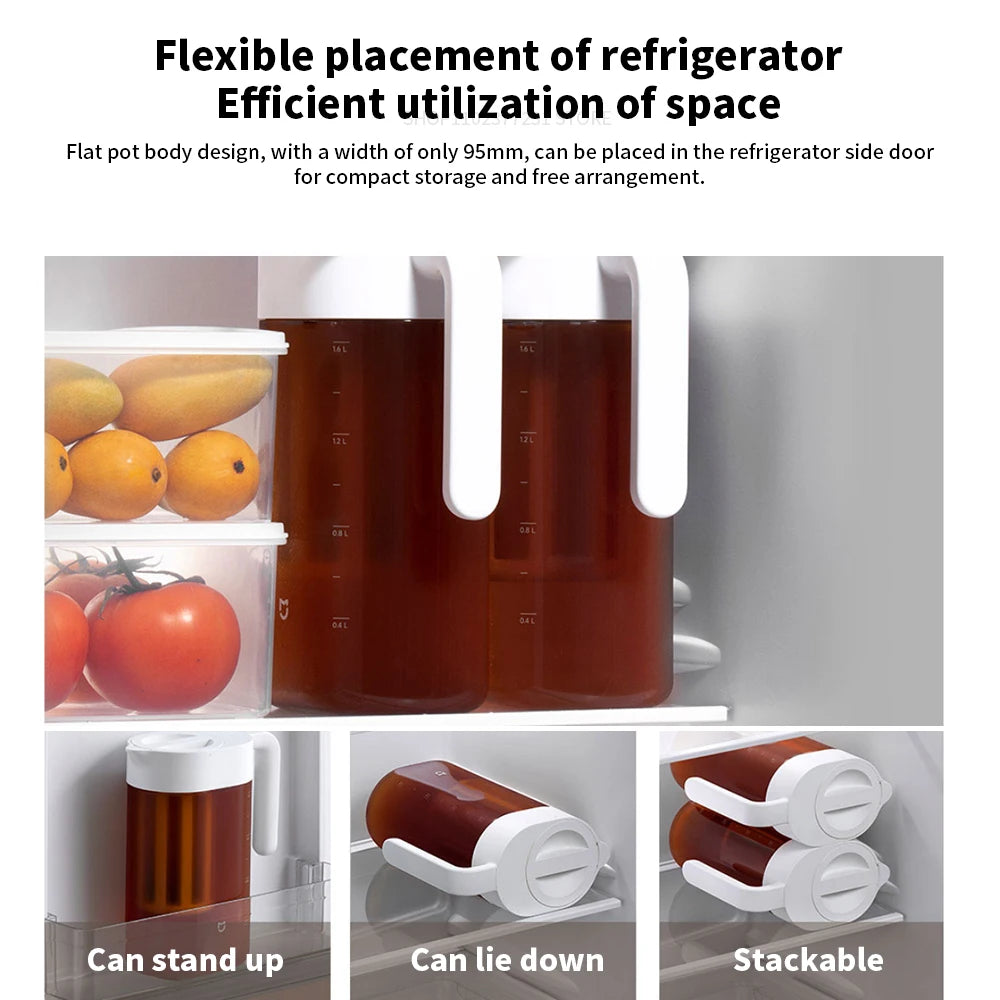 Xiaomi Mijia Large Capacity Cold Water Kettle Iced Beverage Dispenser Refrigerator Cold Juice Drink High Quality Storage Tank