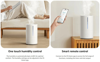 XIAOMI MIJIA Smart Antibacterial Humidifier 2 For Home 4.5L UVC 99.9% Sterilization Air Humidifier Aroma Essential Oils Diffuser