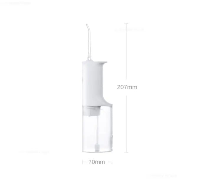 Xiaomi Mijia Portable Oral Irrigator,4 Mode 200ML Rechargeable Flossers IPX7 Waterproof Portable Cordless Teeth Cleaning Machine