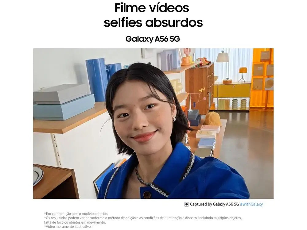 Smartphone Samsung Galaxy A56 128GB 5G 8GB RAM Green 6,7 "Camera. Triple + Selfie 12MP