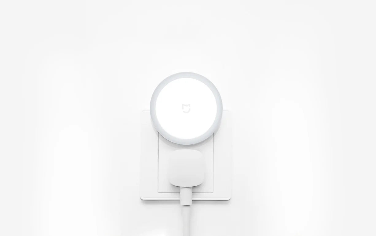 XIAOMI MIJIA Plug-in Night Light With Touch Switch,Chinese Version With Adapter,Light Sensor,Soft Warm Light,Energy-Saving Desig