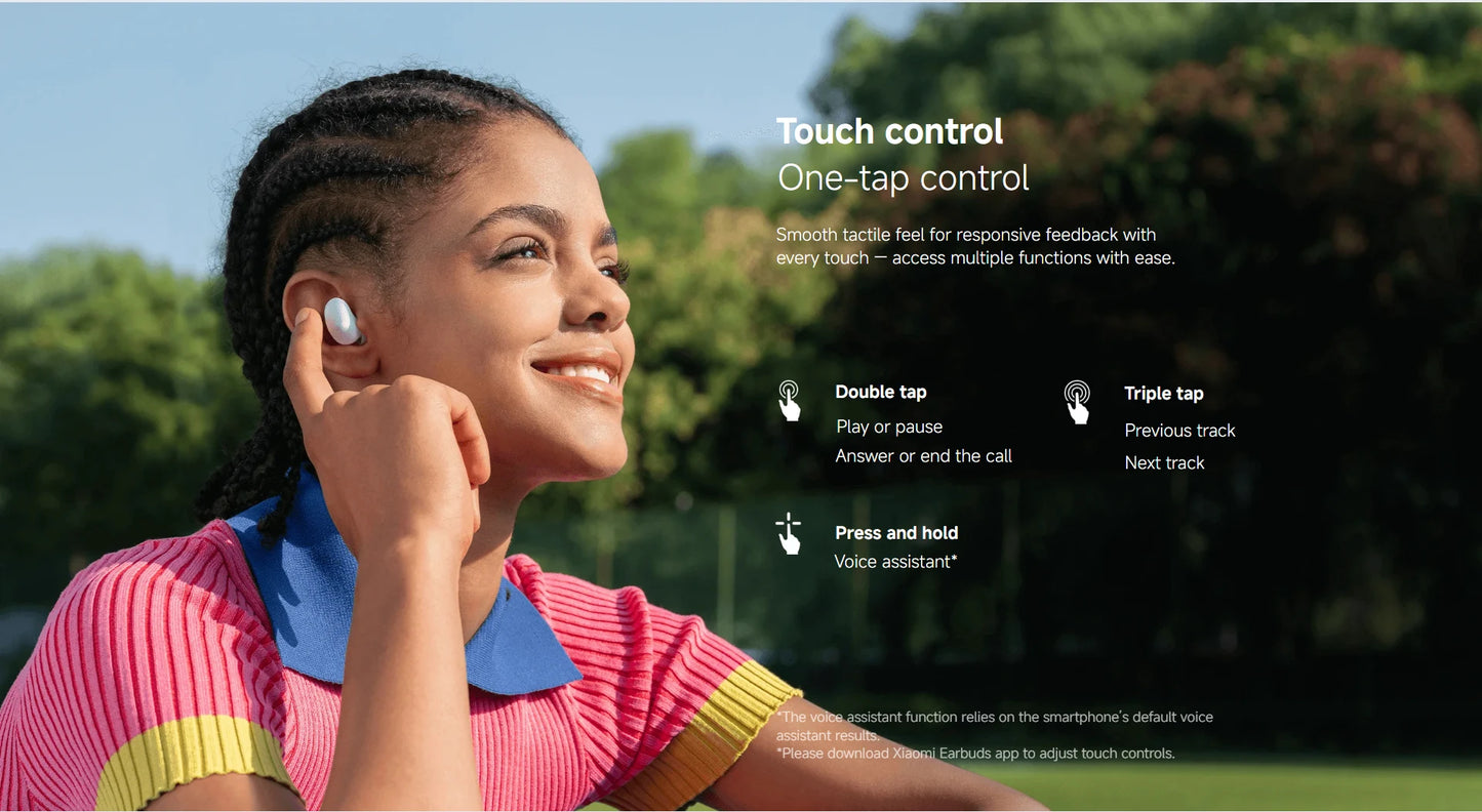 Xiaomi Redmi Buds 6 Play Earphone Touch Control Noise Reduction 36-Hour Battery Life Bluetooth Wireless Sport Headphone