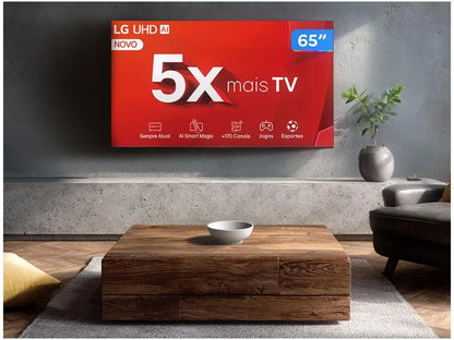 Smart TV 65 "4K LG Ultra HD 65UT8050 with Processor A5 Ger7 AI Alexa/Chromecast