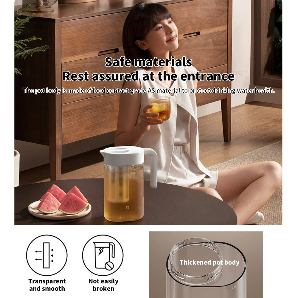 Xiaomi Mijia Large Capacity Cold Water Kettle Iced Beverage Dispenser Refrigerator Cold Juice Drink High Quality Storage Tank