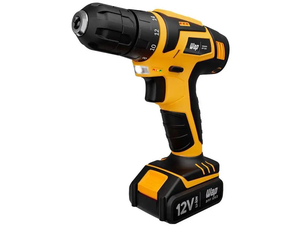 12V Battery Wap Drill and Screw Machine with Case 13 Pieces BPF 12K3