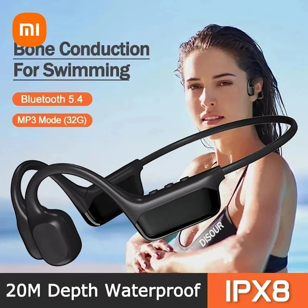 For Xiaomi 1543248 Mijia Bone Earphones Bluetooth 5.4 Sports Wireless Headphones Ear Hook Waterproof Headset for Running Driving
