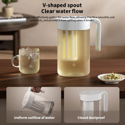 Xiaomi Mijia Large Capacity Cold Water Kettle Iced Beverage Dispenser Refrigerator Cold Juice Drink High Quality Storage Tank