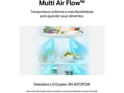 LG Frost Free White Duplex 375L GN-B372PQW - 220V Refrigerator/Cooler