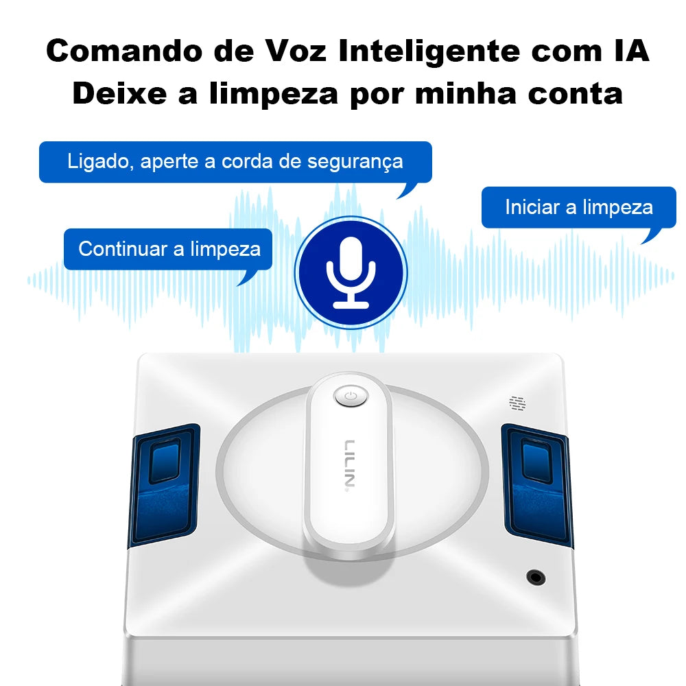 Window Cleaning Robot Liectroux YW509, 4-Way Water Spray,Home Glass Floor Wall Robot Window Cleaner,Laser Sensor,Smart Navigate