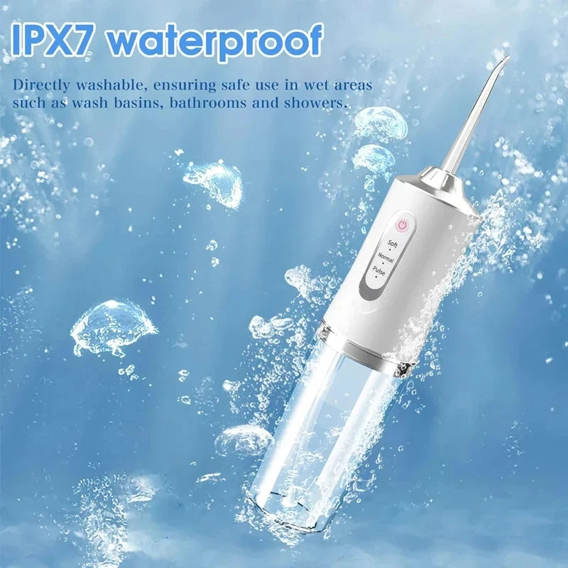 Xiaomi Electric Dental Water Flosser Oral Irrigator Dental Bed Sprinkler Jet Toothpick Portable Mouth Washing Machine 4 Nozzle