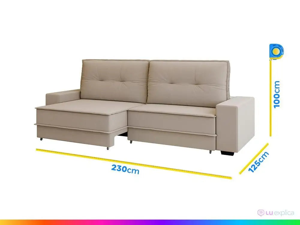 Sofa 4 Places Retractable Recliner Velvet Texas Besthouse