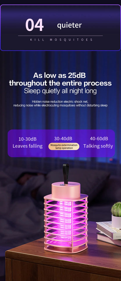 Xiaomi USB Rechargeable Mosquito Killer Lamp Portable Electric Fly Trap Insectkiller Lamp Outdoor Mute Anti Mosquito Lamp Insect