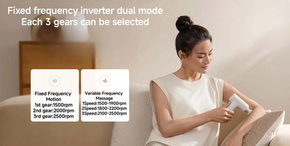 XIAOMI Mijia Mini Fascia Gun 3 Portable Muscle Massage Gun 12kg Thrust Brushless Silent Motor 3 Massager Heads Relax Body