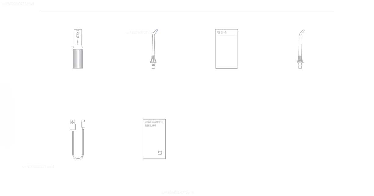 Xiaomi Mijia Portable Oral Irrigator,4 Mode 200ML Rechargeable Flossers IPX7 Waterproof Portable Cordless Teeth Cleaning Machine