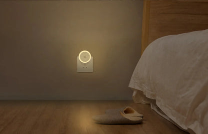 XIAOMI MIJIA Plug-in Night Light With Touch Switch,Chinese Version With Adapter,Light Sensor,Soft Warm Light,Energy-Saving Desig