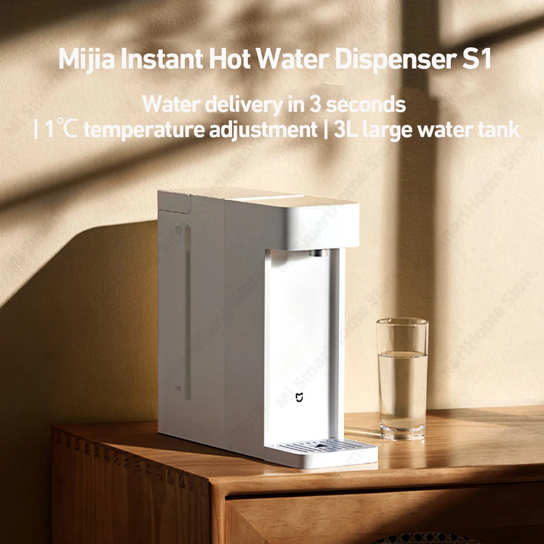 XIAOMI Mijia Instant Hot Water Dispenser S1 3L Quick Heating Water Heated Dispenser Thermostat Desktop Water Pump Home Office