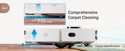 dreame L10s Ultra Robot Vacuum, Auto Mop Cleaning and Drying, Self-Refilling and Self-Emptying, 5300Pa, AI Navigation,Alexa