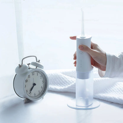 Xiaomi Mijia Portable Oral Irrigator,4 Mode 200ML Rechargeable Flossers IPX7 Waterproof Portable Cordless Teeth Cleaning Machine